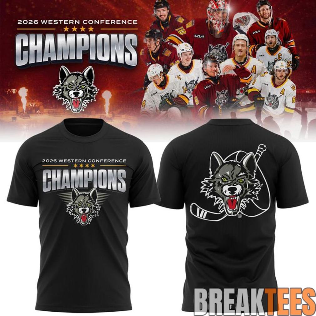 Chicago Wolves 2026 Western Conference Champions Shirt