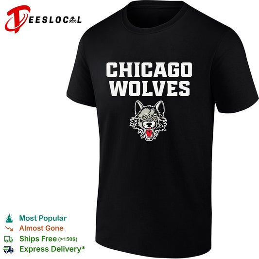 Chicago Wolves hockey team logo shirt