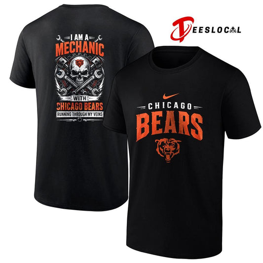 ChicagoBearsIamamechanicrunningthroughmyveinsskeletonshirt