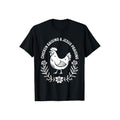 Chicken Raising Jesus Praising Pure Cotton Casual Street Crew Neck Short Sleeve Tops T-Shirts