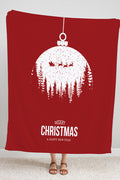 Christmas Fleece Blanket Red
