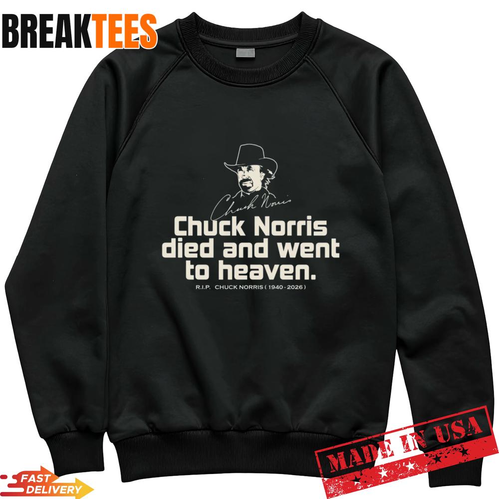 Chuck Norris Died and Went to Heaven T-Shirt