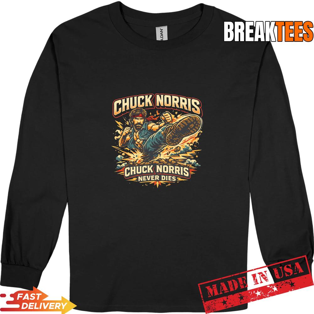 Chuck Norris Never Dies Legend Vintage T-Shirt