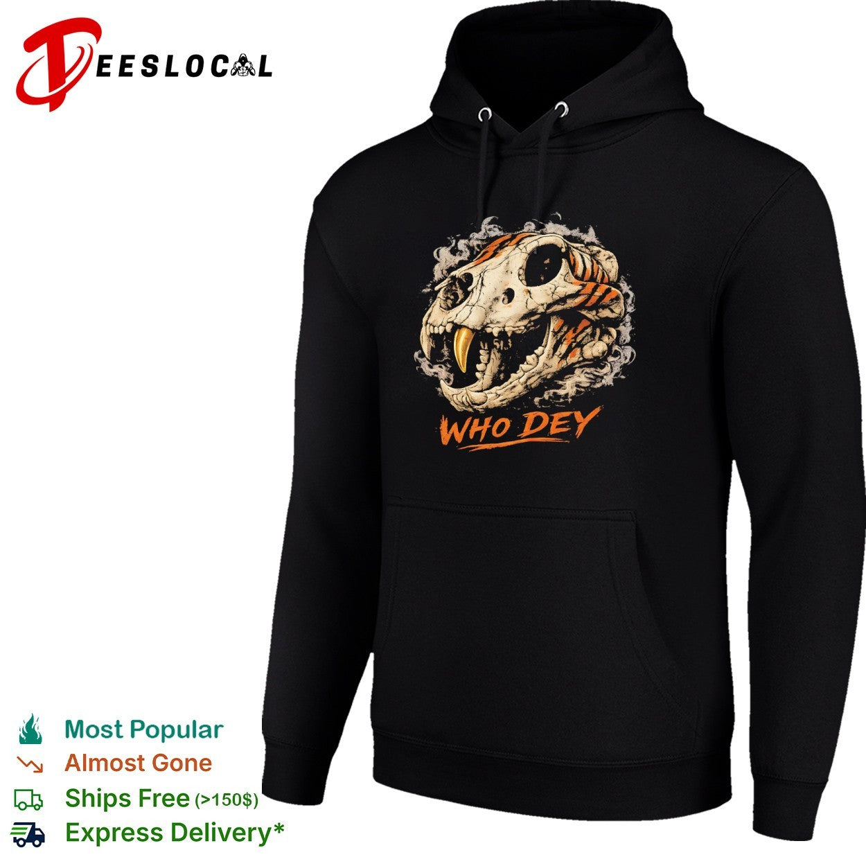 Cincinnati Bengals Who Dey Tiger Skull Football shirt
