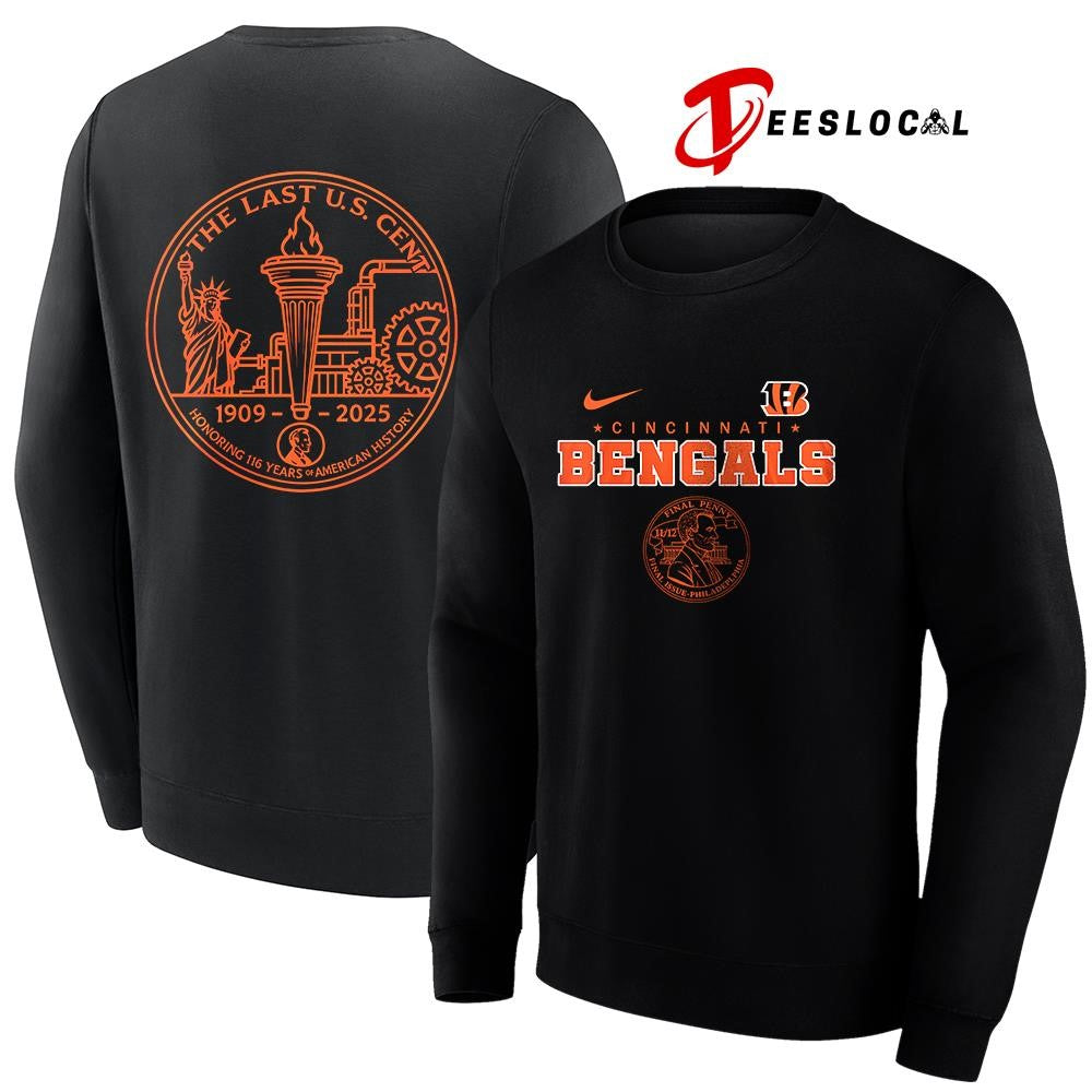 Cincinnati Bengals the last US cent honoring 116 years of America history shirt