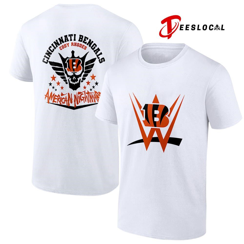 Cincinnati Bengals x Cody Rhones American nightmare logo shirt