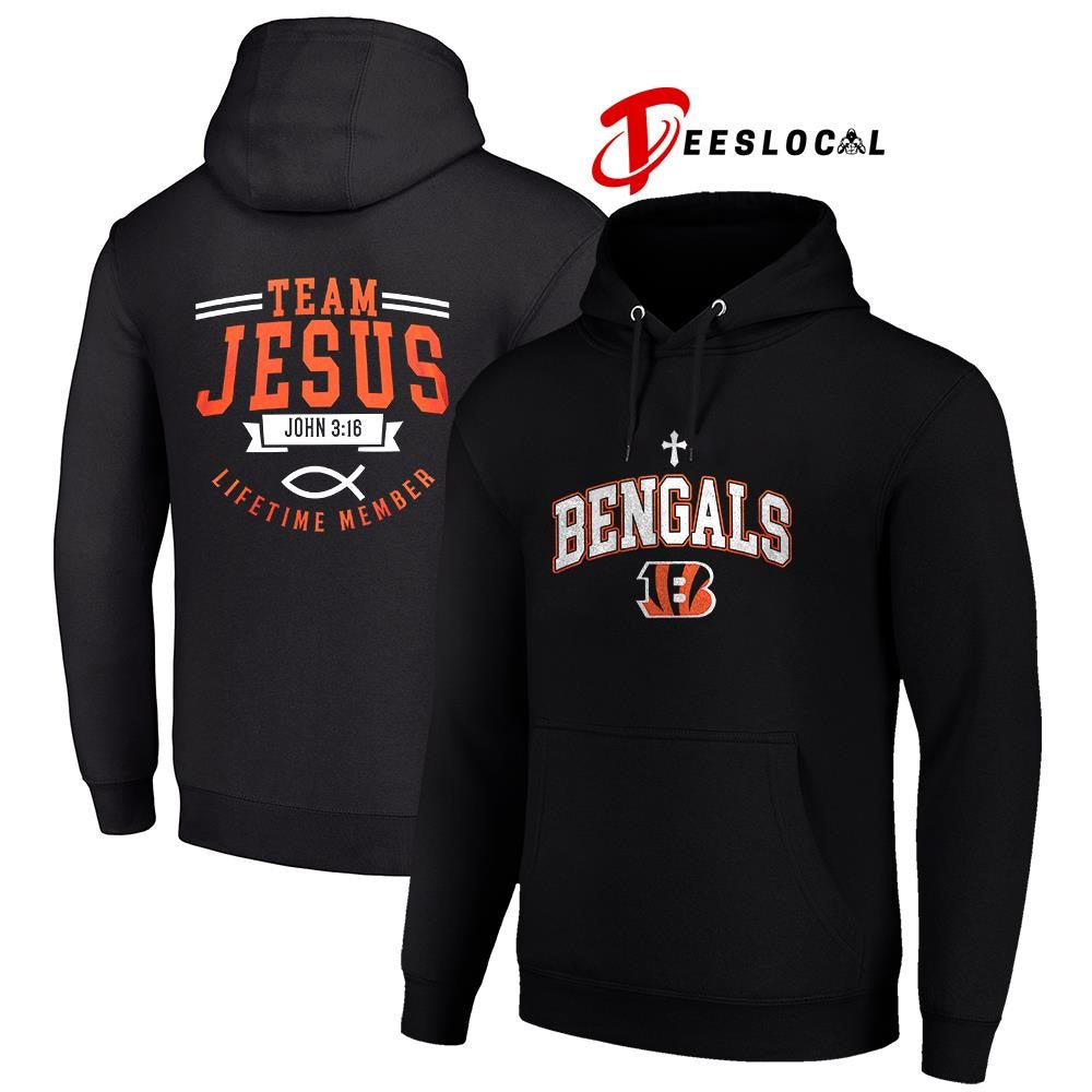 Cincinnati Bengals x team Jesus lifetime member John 3 16 logo shirt