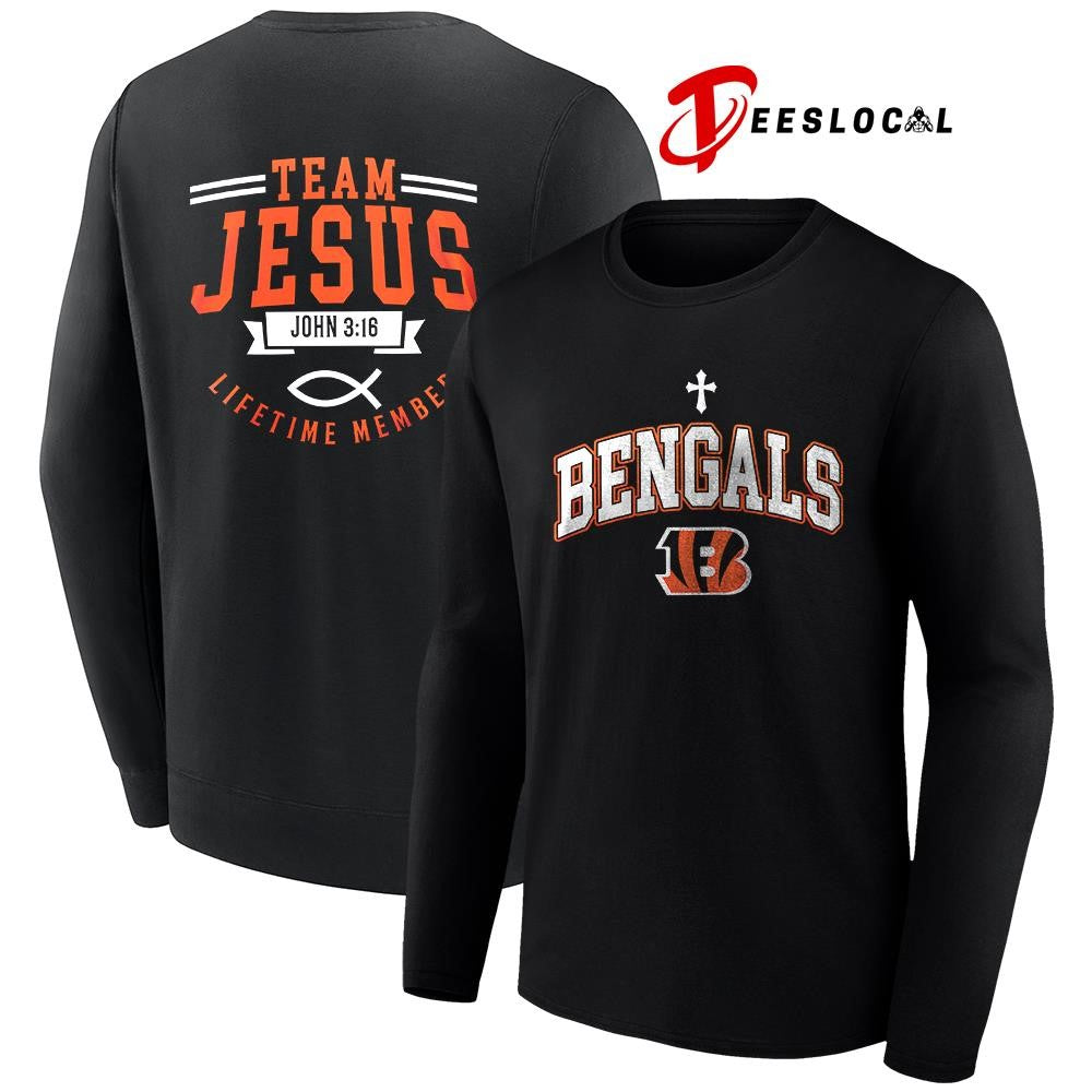 Cincinnati Bengals x team Jesus lifetime member John 3 16 logo shirt