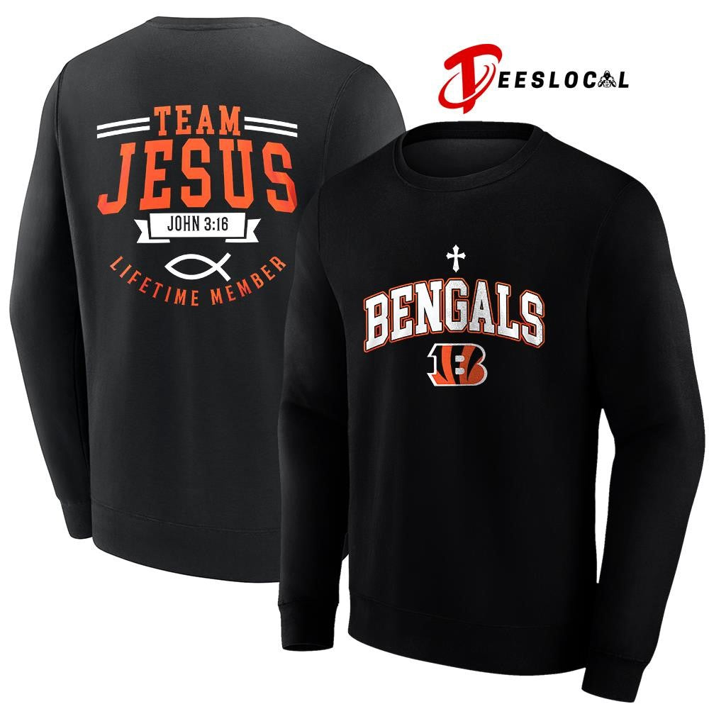 Cincinnati Bengals x team Jesus lifetime member John 3 16 logo shirt