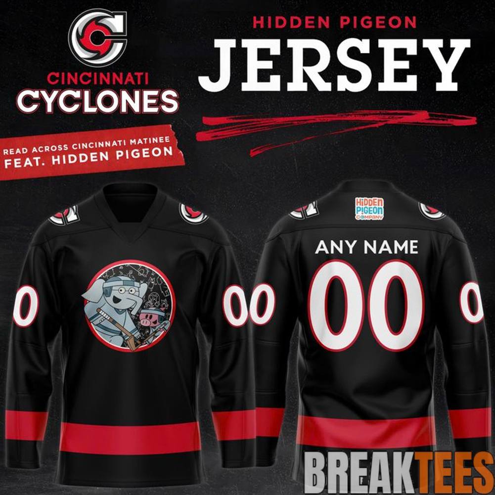 Cincinnati Cyclones Hidden Piegon Hockey Jersey