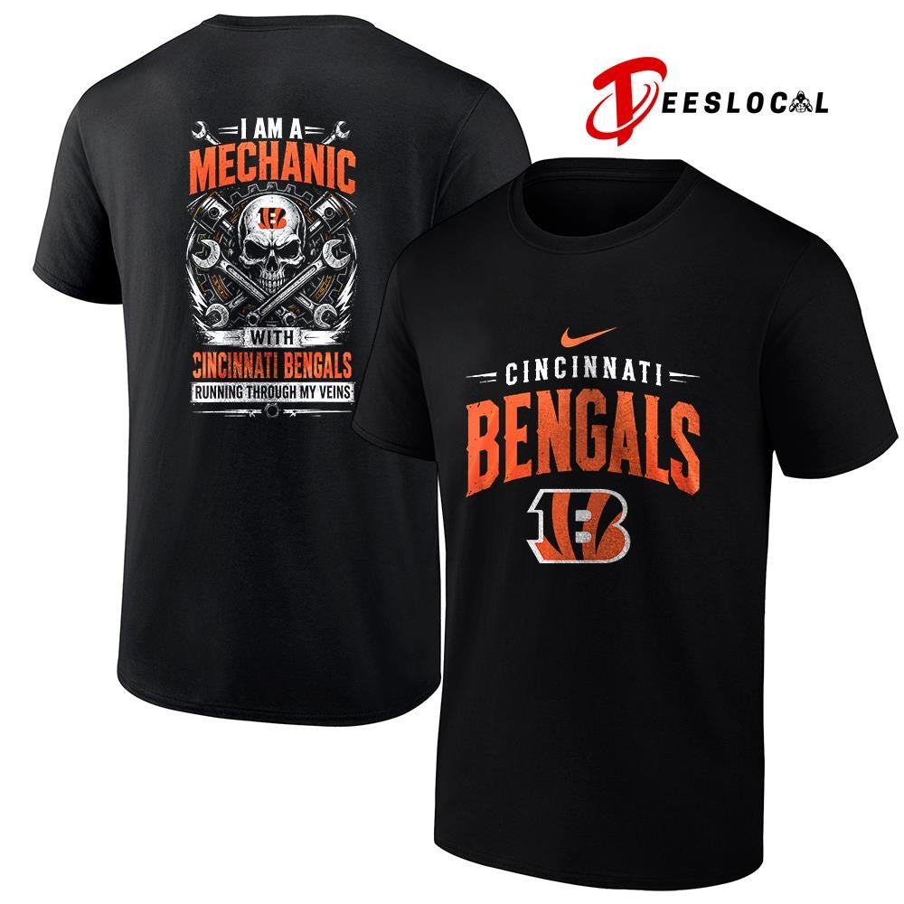 CincinnatiBengalsIamamechanicrunningthroughmyveinsskeletonshirt