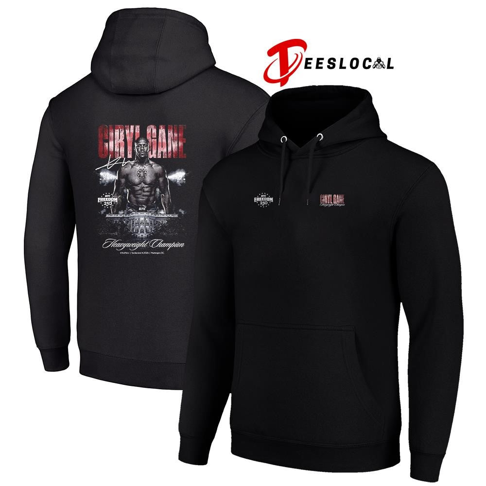 Ciryl Gane UFC Freedom 250 and new Men’s lightweight champion signature shirt