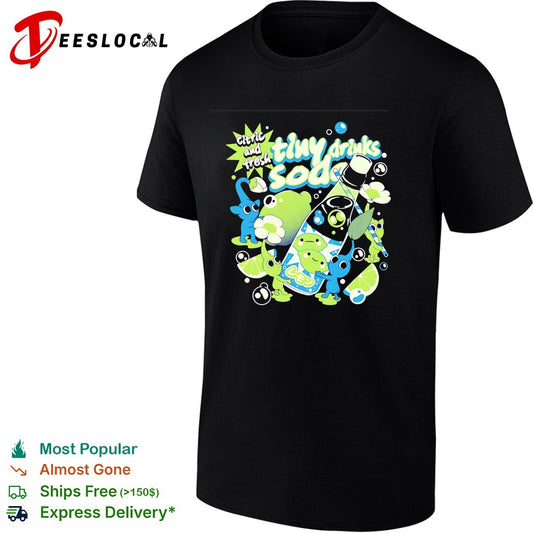 Citric tiny drinks soda frog cartoon cute kawaii shirt