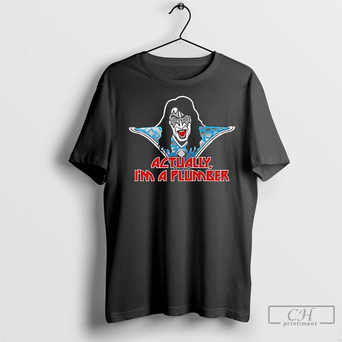 Classic Ace Frehley Actually Im A Plumber Long Sleve