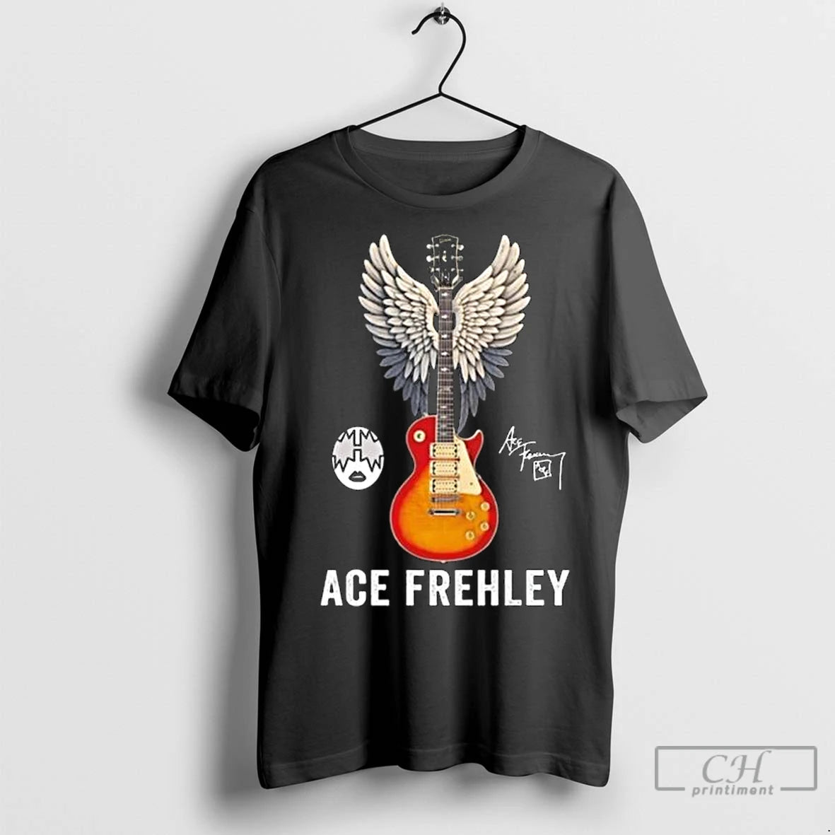 Classic Ace Frehley Guitar Wings Signature 2025 Long Sleve