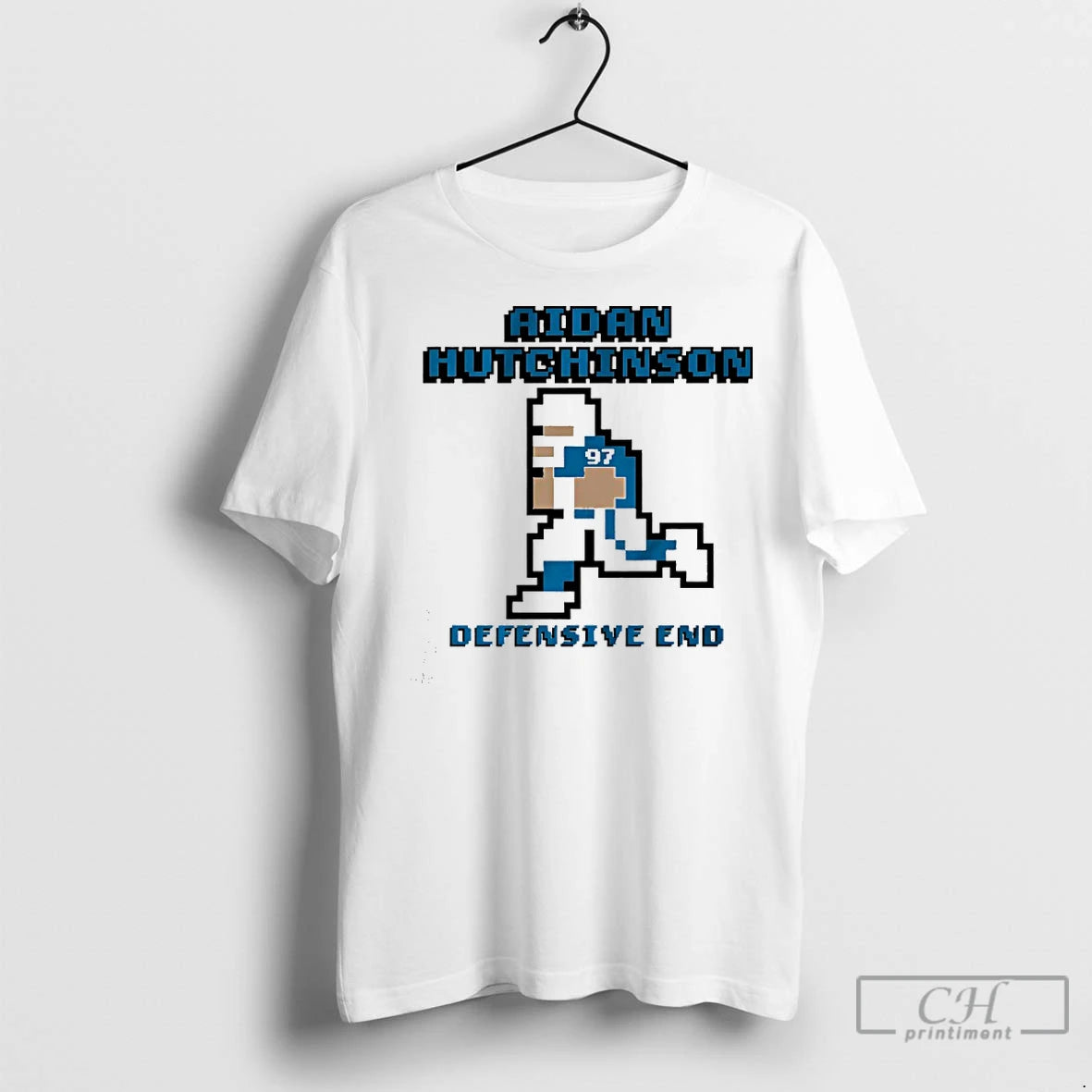 Classic Aidan Hutchinson Detroit Lions Defensive End Pixel