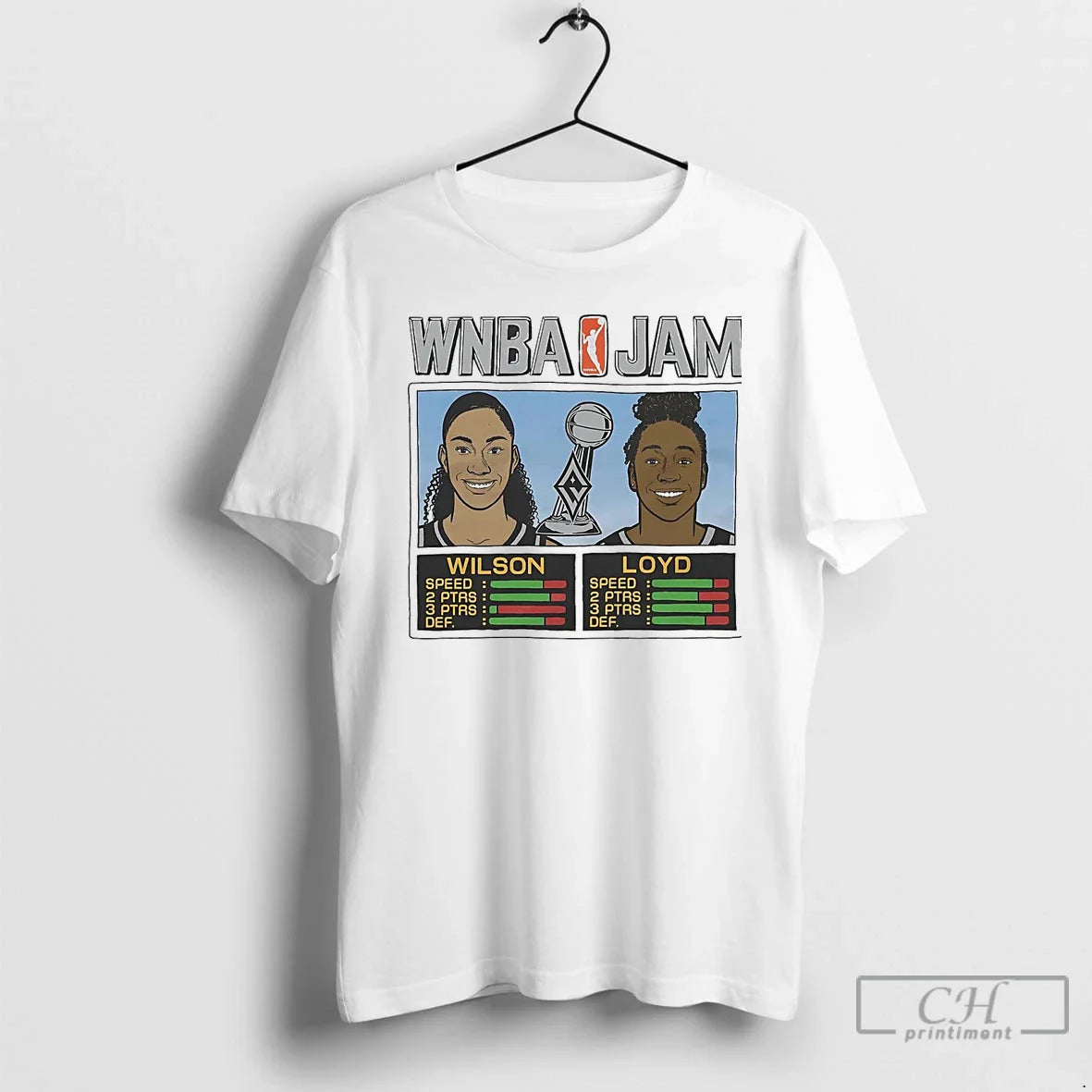 Classic Aja Wilson And Jewell Loyd Legend Wnba Jam Aces T Shirts