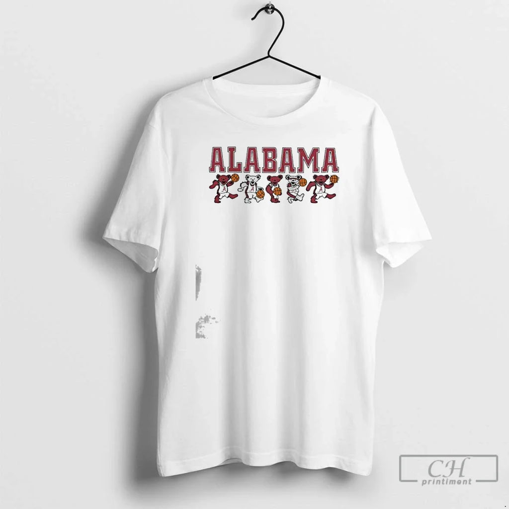 Classic Alabama Basketball X Grateful Dead Mascot Bears 2025 T Shirts