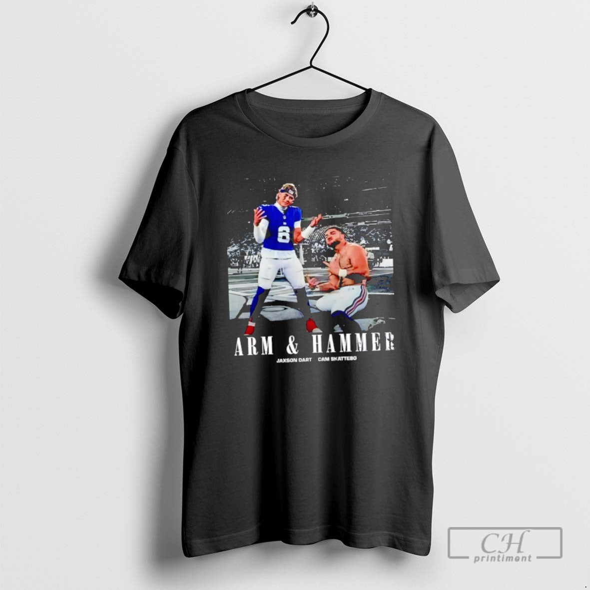 Classic Arm And Hammer Jaxson Dart And Cam Skattebo New York Giants Retro Shirt Sweater