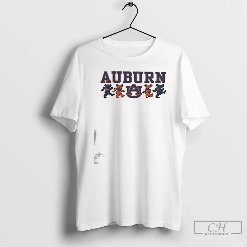 Classic Auburn Tigers X Grateful Dead Mascot Bears 2025 T Shirts