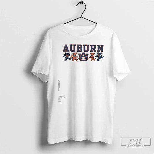 Classic Auburn Tigers X Grateful Dead Mascot Bears 2025 T Shirts