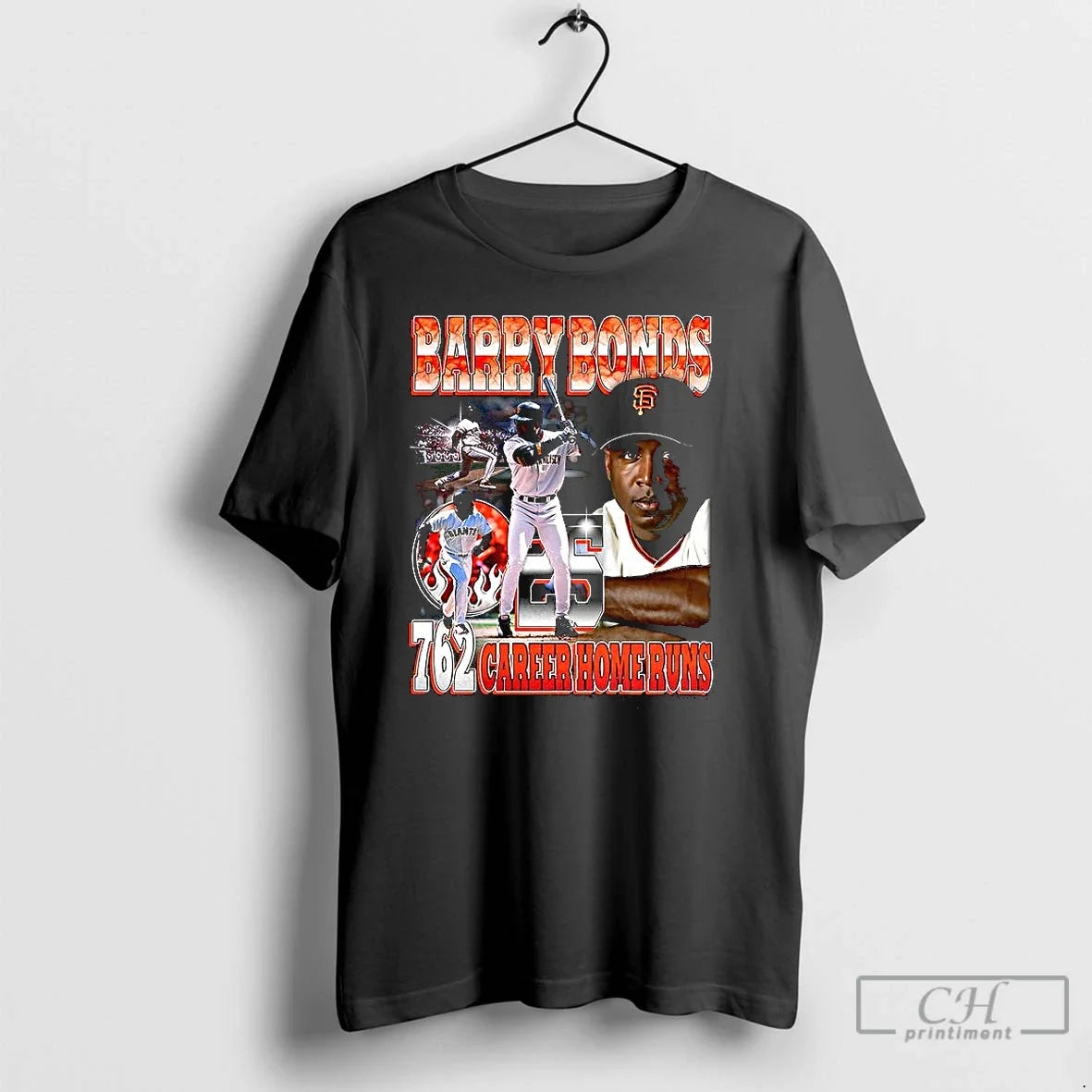Classic Barry Bonds 762 Career Home Runs T Shirts