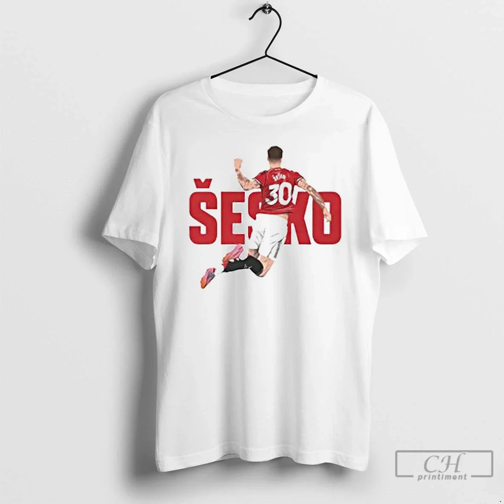 Classic Benjamin Sesko Manchester United Graphic Ornaments T Shirts