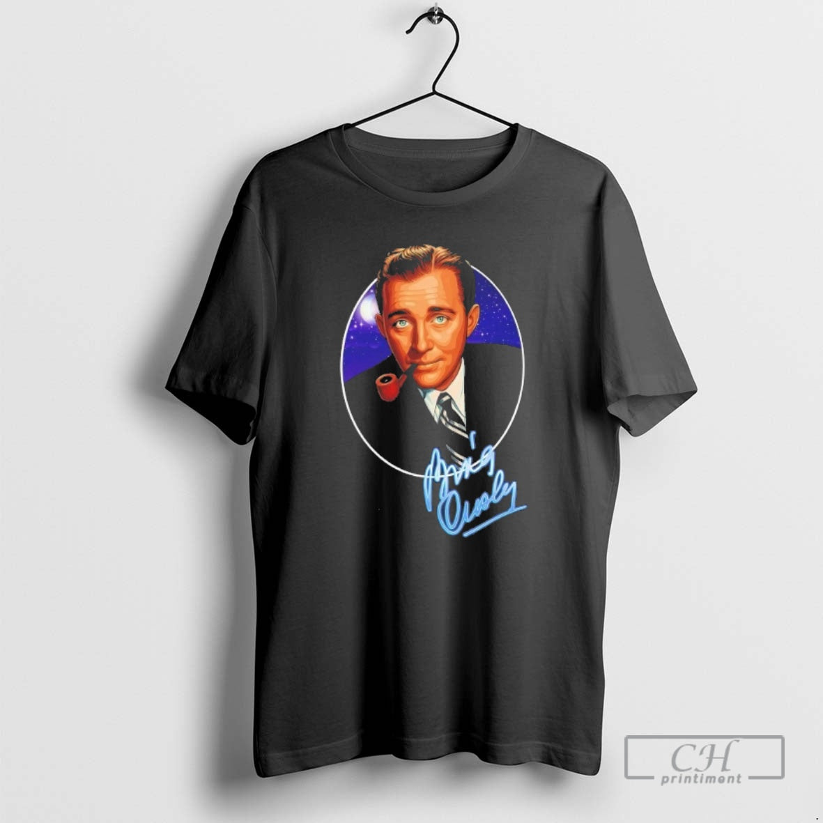 Classic Bing Crosby Pipe Portrait Signature Shirt Sweater