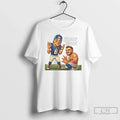 Classic Blues Bros Jaxson Dart And Cam Skattebo New York Giants Mens White Tee