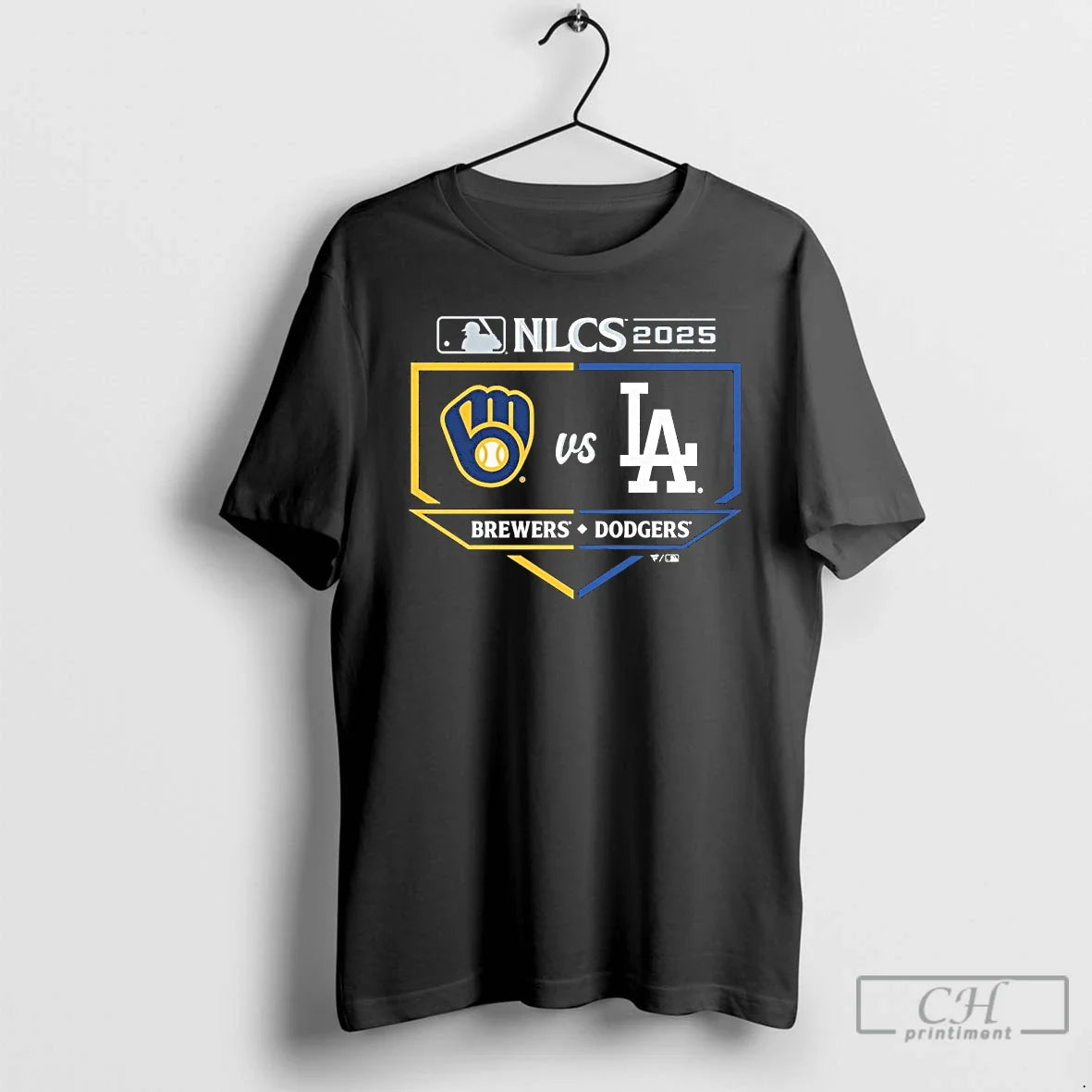 Classic Brewers Vs Dodgers 2025 Nlcs Matchup Batters Box T Shirts