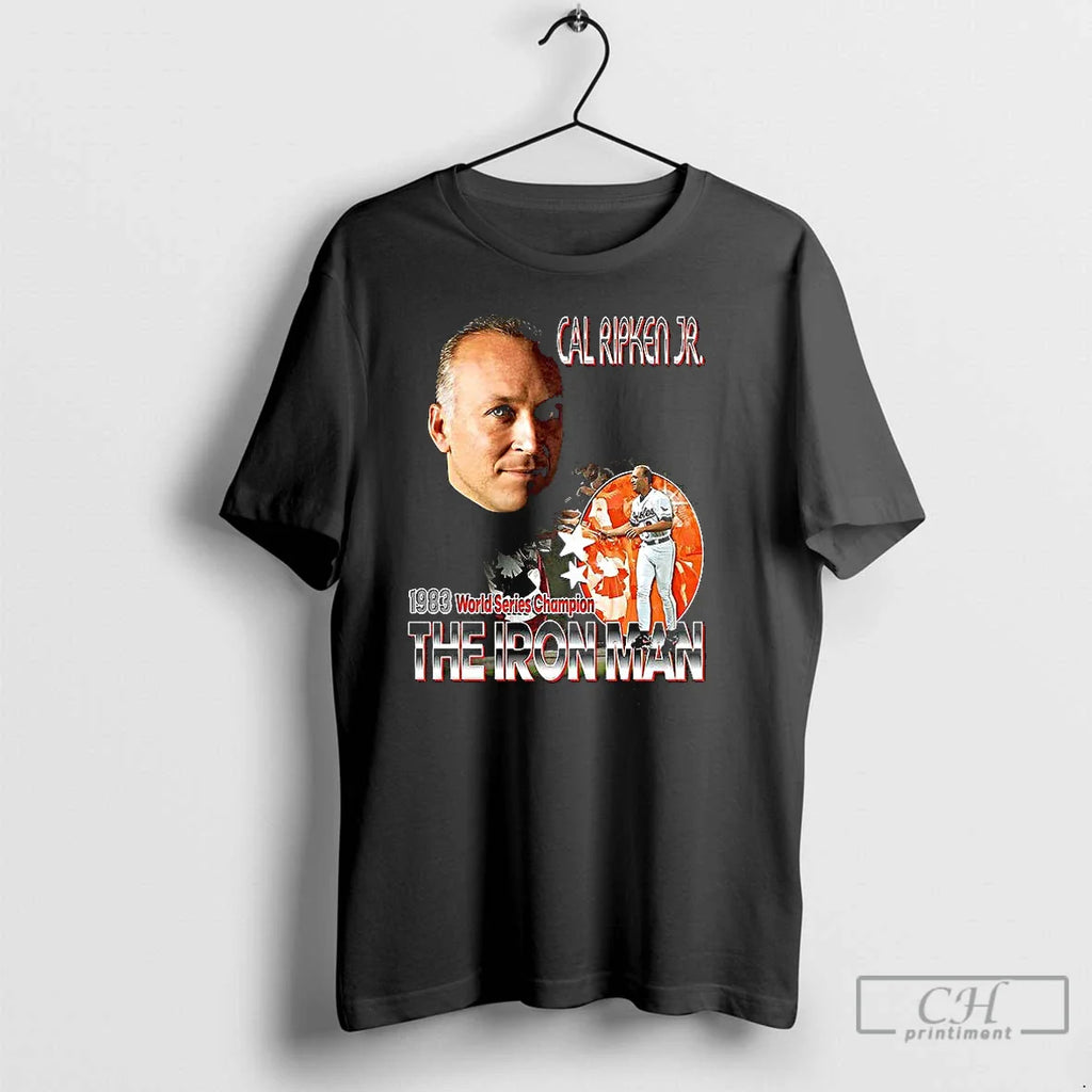 Classic Cal Ripken Jr 1983 World Series Champion The Iron Man T Shirts
