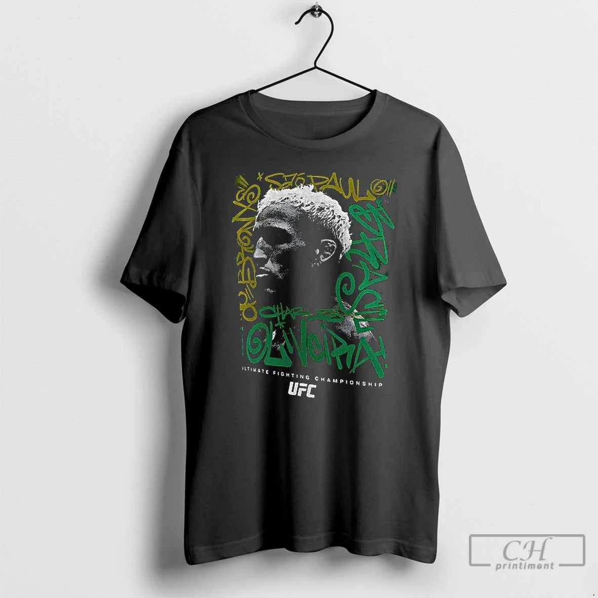 Classic Charles Oliveira Ufc Headspace Champions Vintage T Shirts