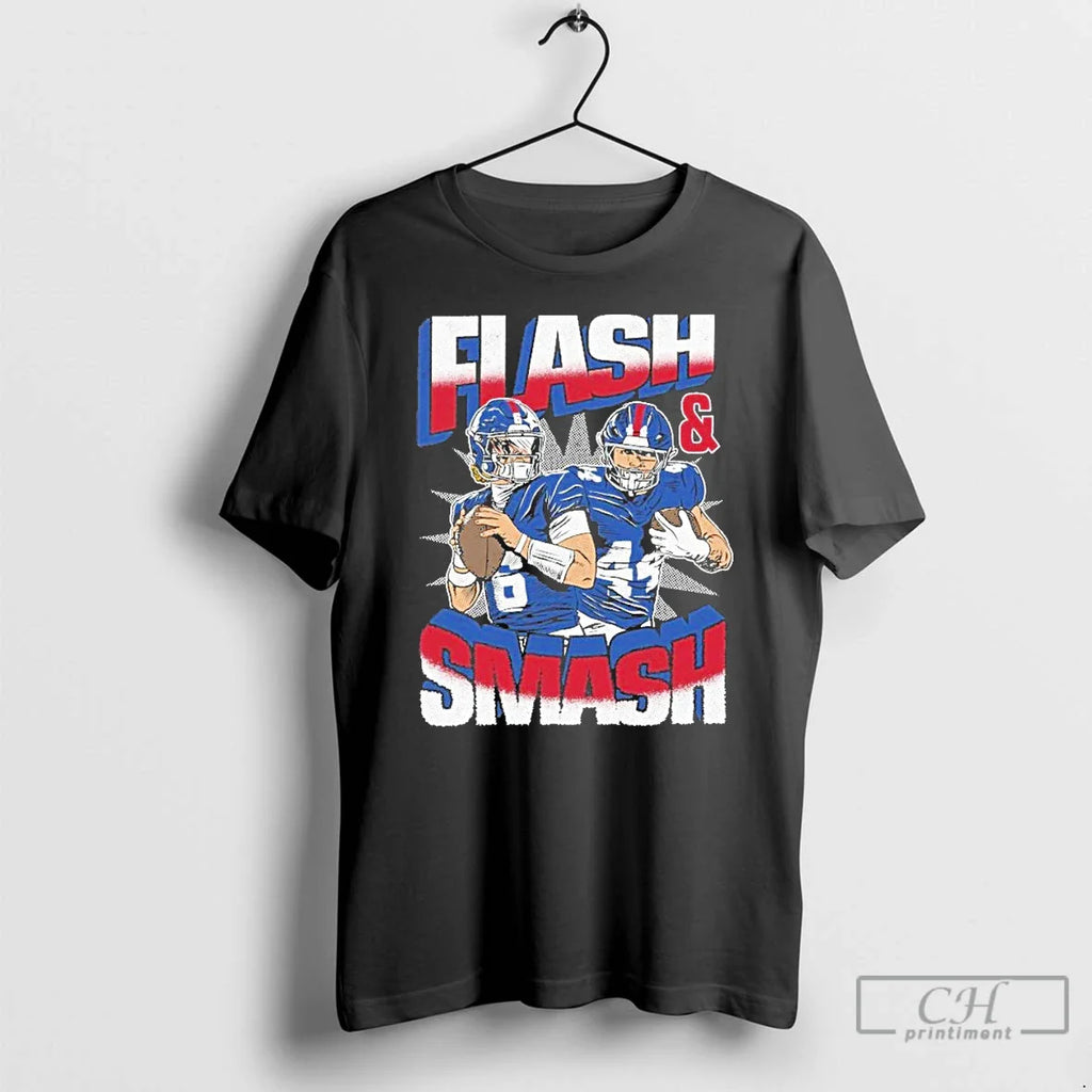 Classic Design Flash And Smash T Shirts