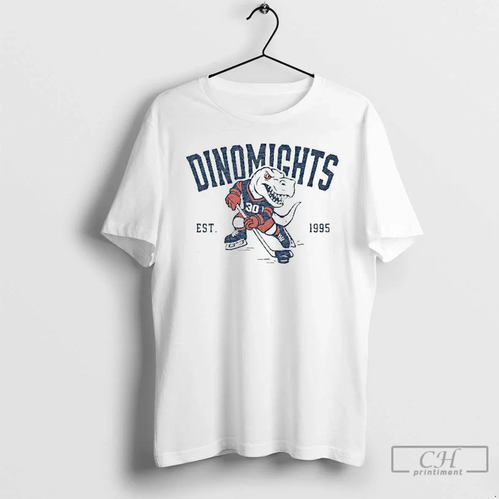 Classic Dinomights Est 1995 Mens White Tee T Shirts