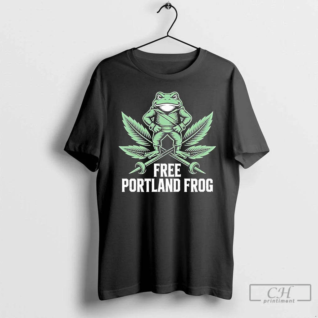 Classic Free Portland Frog T Shirts