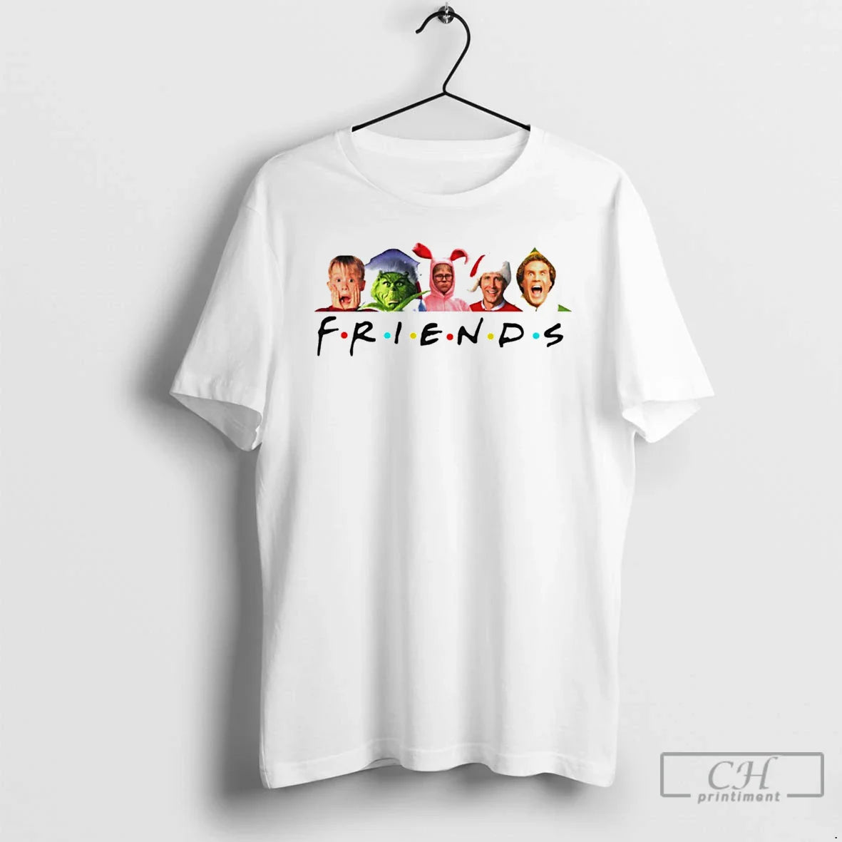 Classic Friends The Grinch White T Shirts