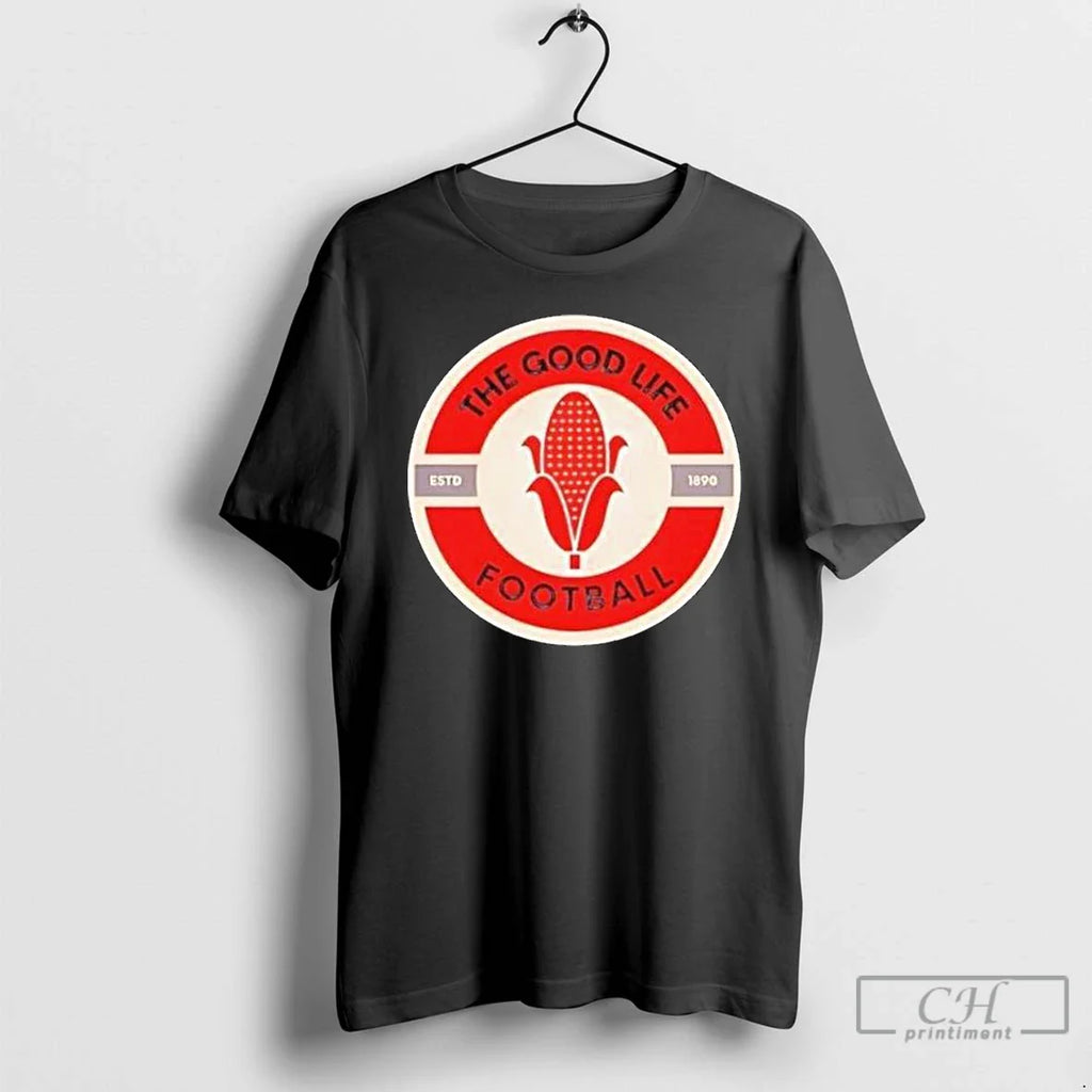 Classic Good Life Football Estd 1890 Logo Long Sleve T Shirts