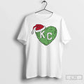 Classic Grinch Kc Heart Christmas White T Shirts