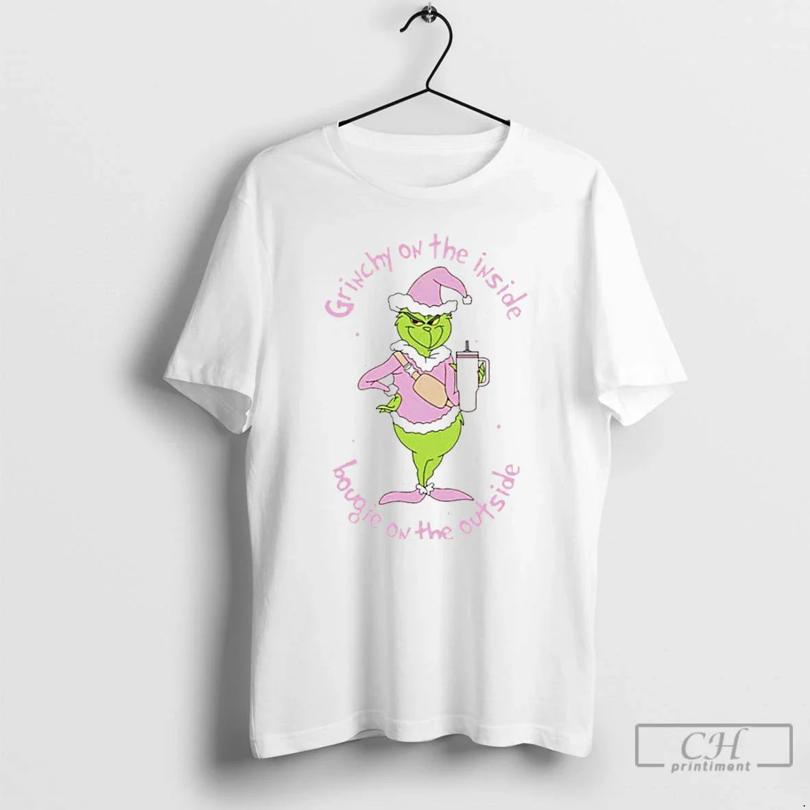 Classic Grinch On The Inside Bougie On The Outside White T Shirts