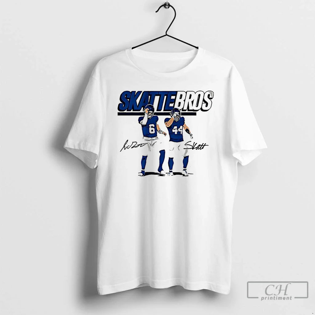 Classic Jaxson Dart And Cam Skattebo Skattebros Signature T Shirts