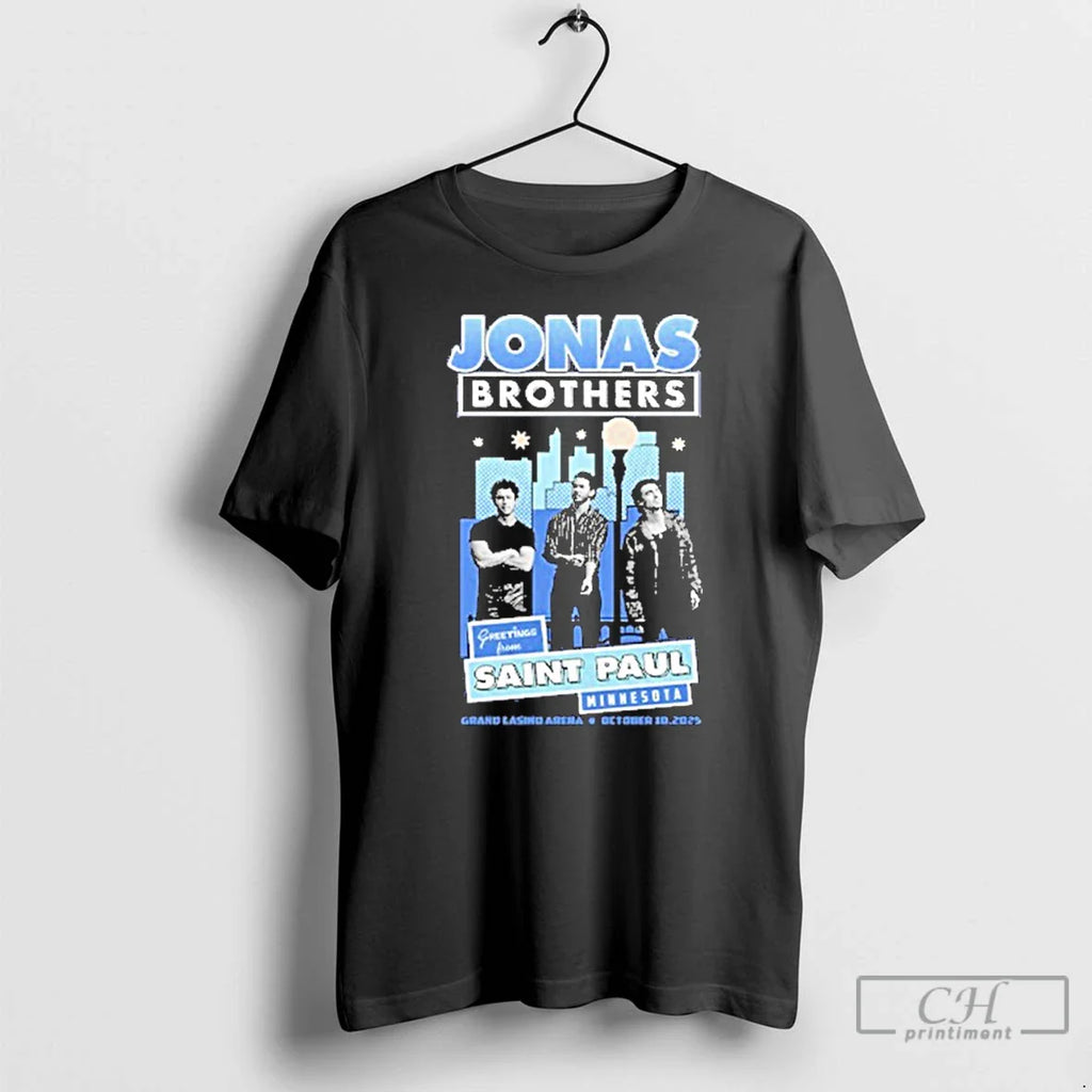 Classic Jonas Brothers Greetings From Saint Paul Minnesota T Shirts