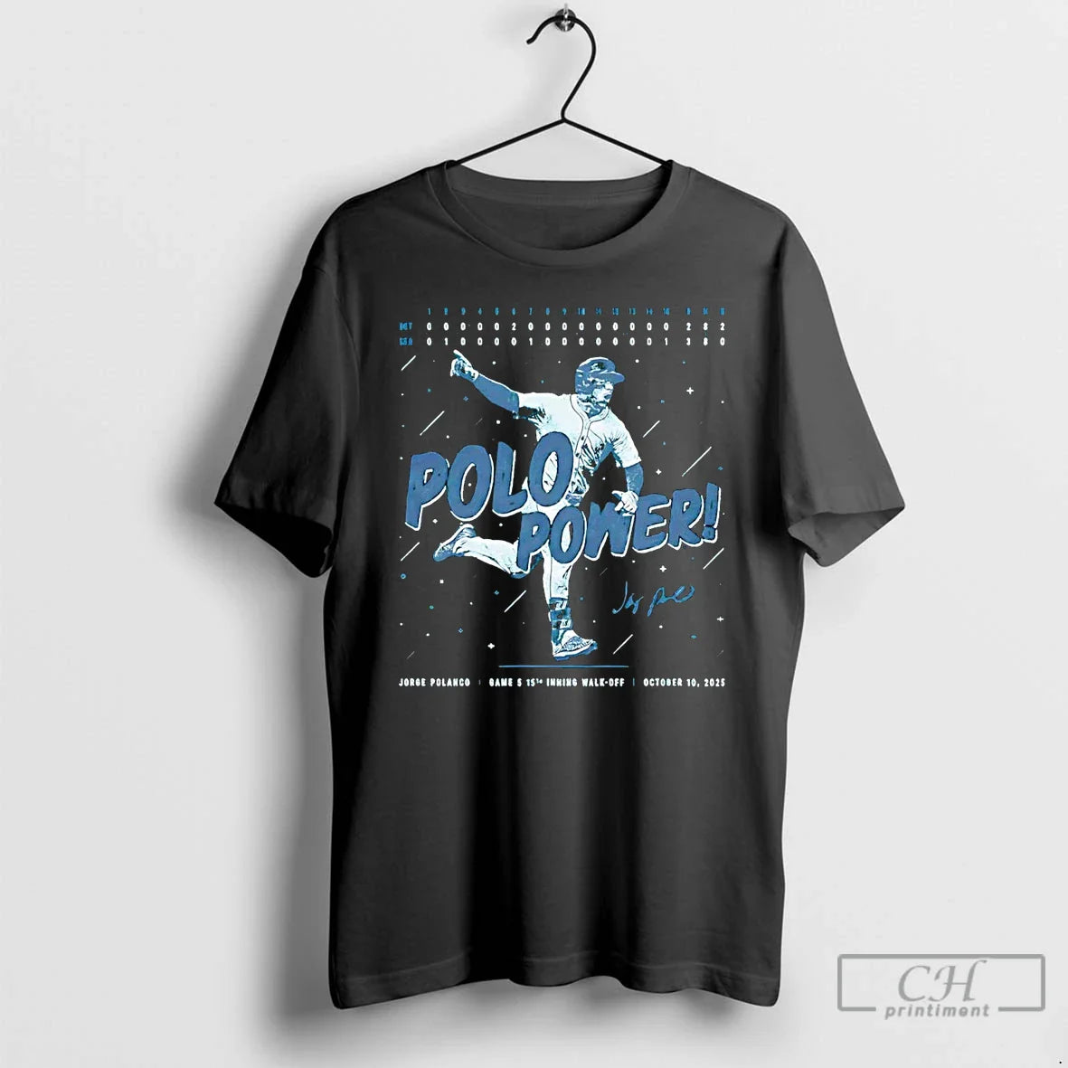 Classic Jorge Polanco Polo Power 15th Inning T Shirts