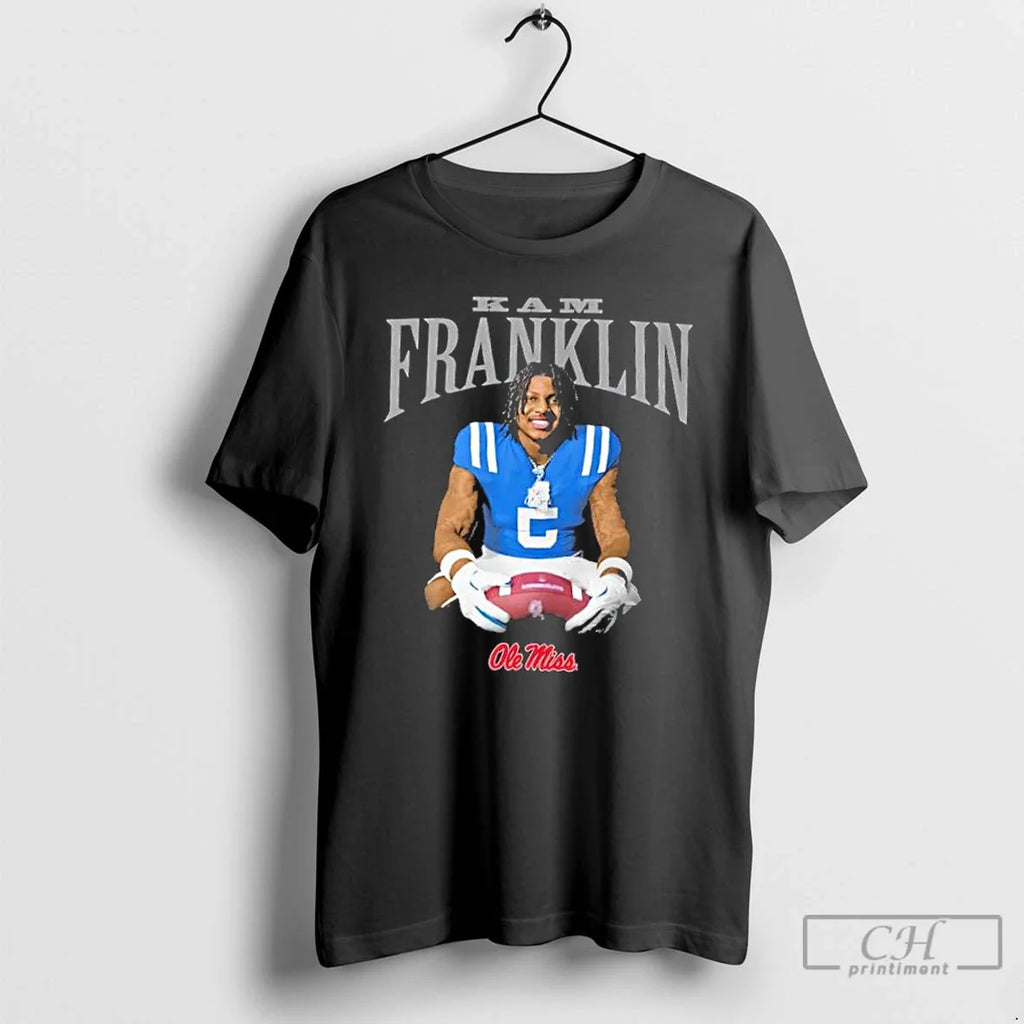 Classic Kam Franklin Ole Miss Football Graphic T Shirts