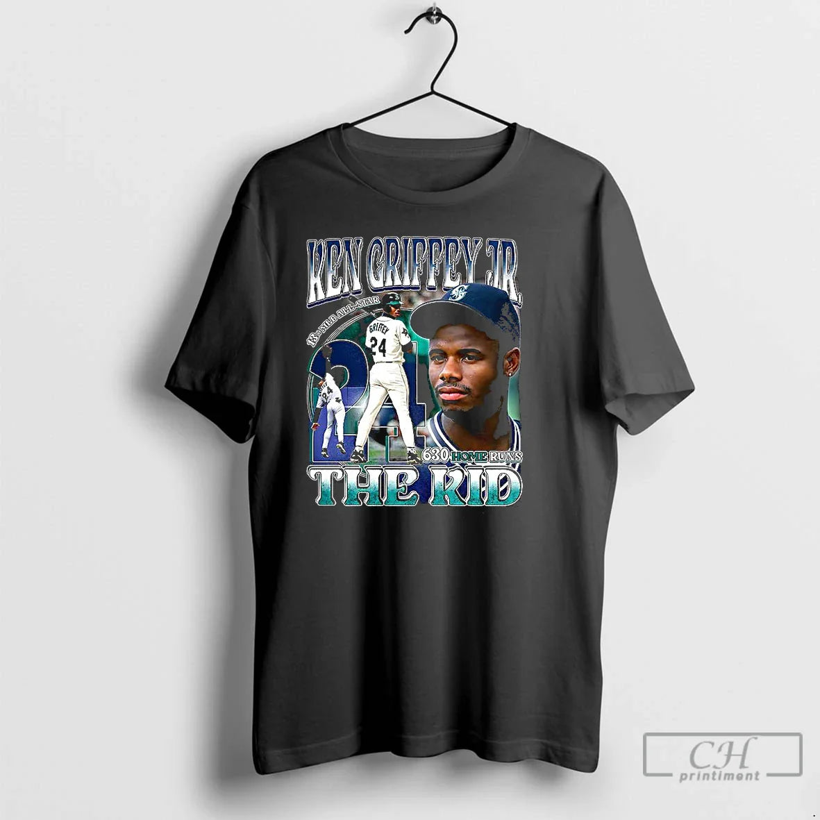 Classic Ken Griffey Jr The Kid 630 Home Runs T Shirts