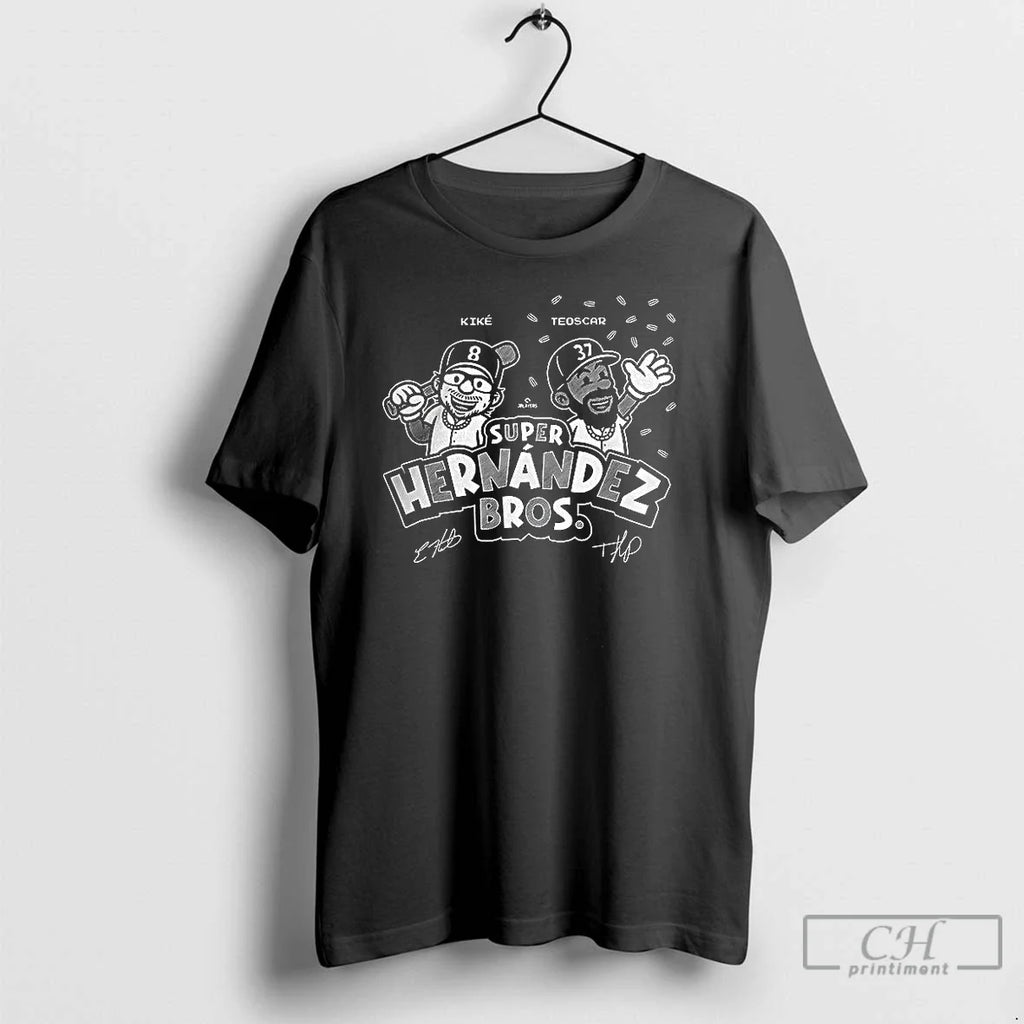 Classic Kike And Teoscar Hernandez Super Hernandez Bros T Shirts