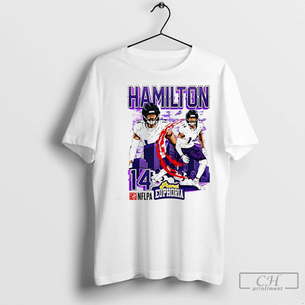 Classic Kyle Hamilton 14 Baltimore Ravens Football Comic