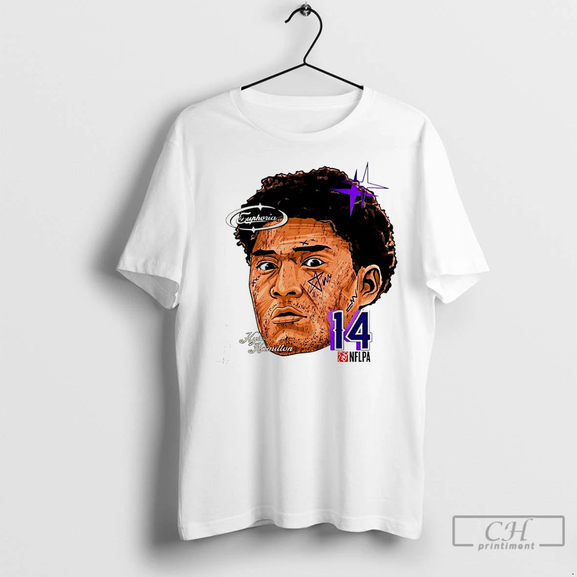 Classic Kyle Hamilton 14 Baltimore Ravens Big Head Comic