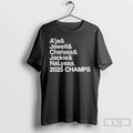 Classic Las Vegas Aces Ampersand 2025 Champs Players T Shirts