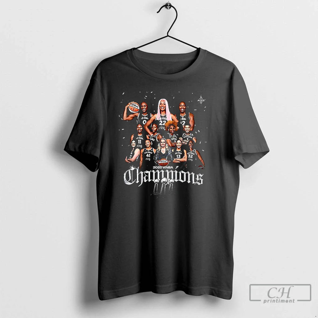Classic Las Vegas Aces Teams 2025 Wnba Champions T Shirts