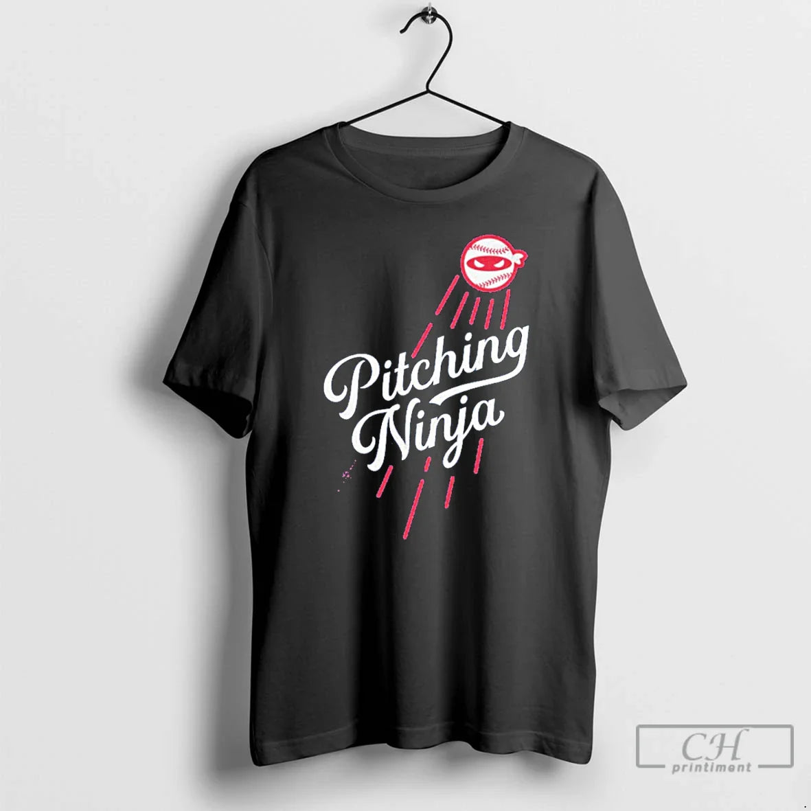 Classic Los Angeles Pitching Ninja T Shirts